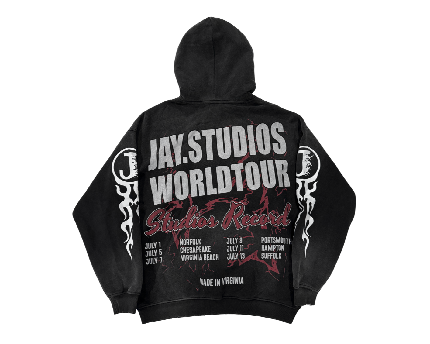 Black & Red Jaystu Hoodie