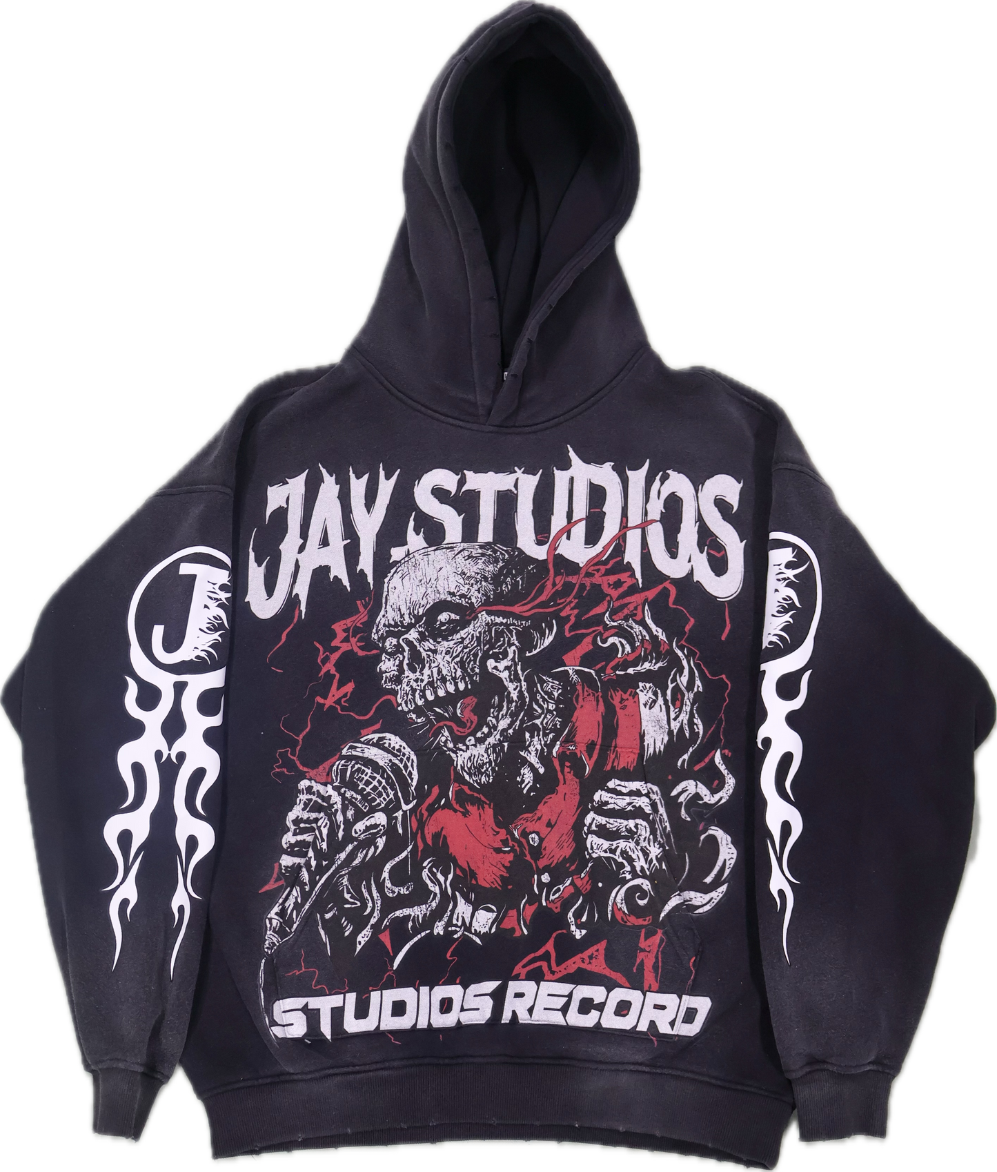 Black & Red Jaystu Hoodie – Jay Studios