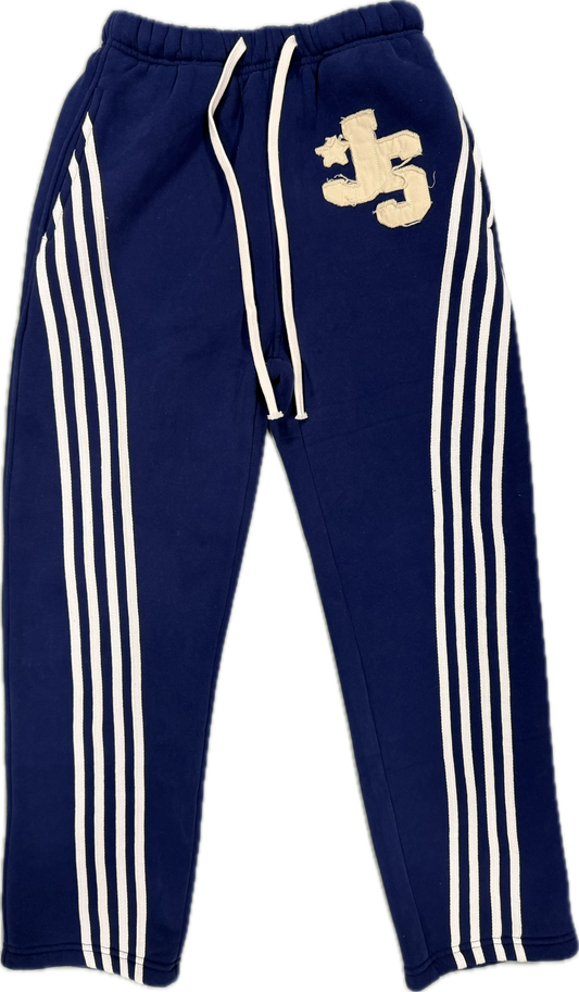Blue Striped Sweatpants