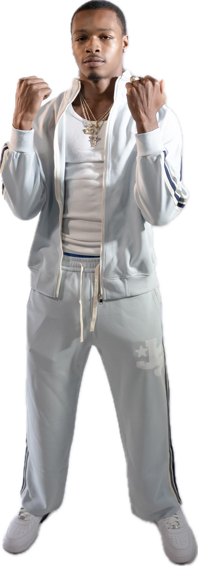 JS Blue and Grey ZIPUP